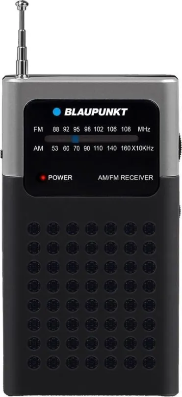 Rádio BLAUPUNKT PR 4BK, klasické, prenosné, AM a FM tuner, výkon 0,3 W, vstup 3,5 mm Jack,