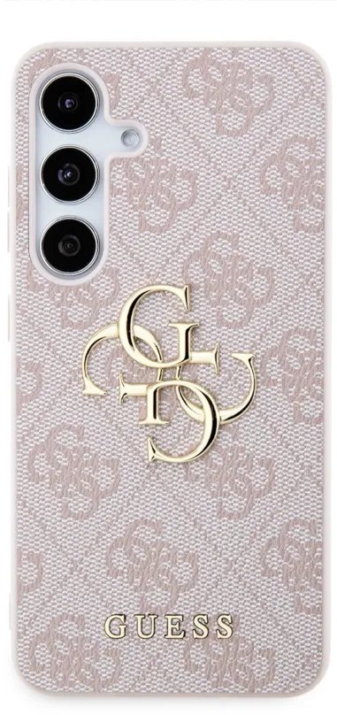 Kryt na mobil Guess PU 4G Metal Logo Zadný Kryt pre Samsung Galaxy S24+ Pink