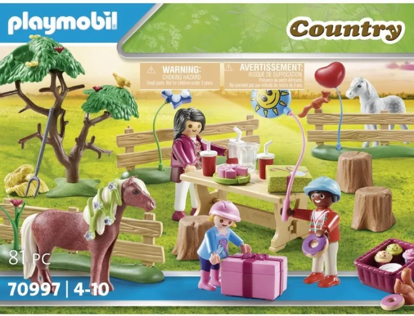 Stavebnica Playmobil 70997 Oslava narodenín na farme s poníkmi