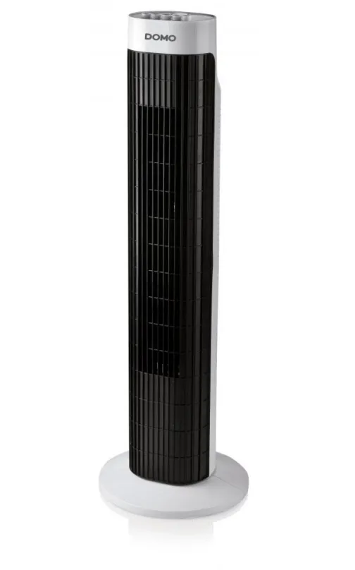Ventilátor Domo DO8125, stĺpový, s časovačom, výška 77 cm, biela a čierna farba, priemer