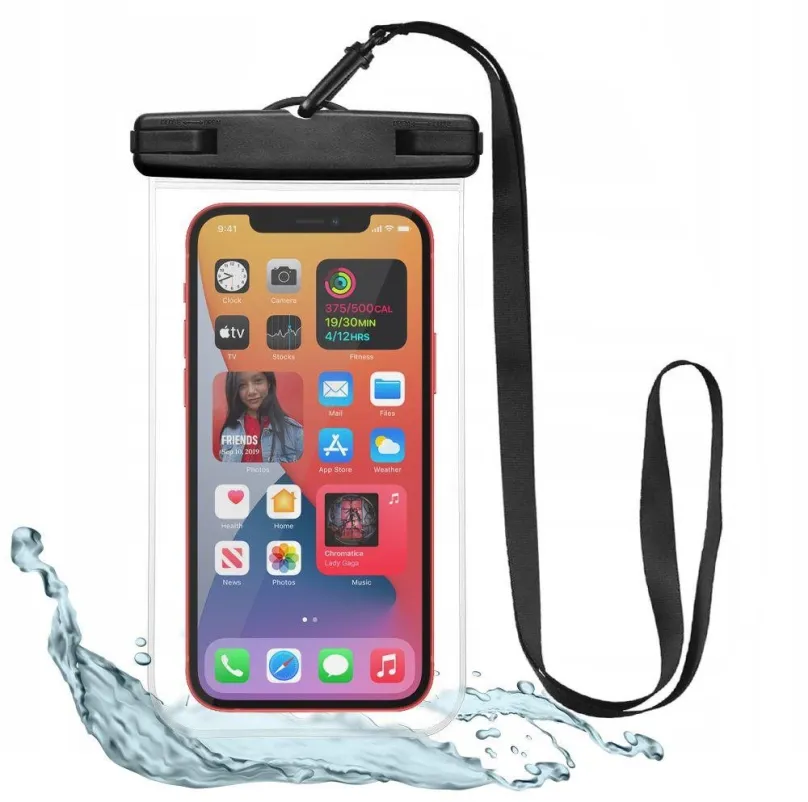 Puzdro na mobil Tech-Protect Waterproof vodotesné puzdro na mobil 6.9'', čierne