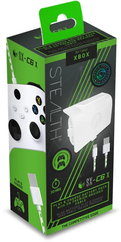 Príslušenstvo k ovládaču STEALTH Play and Charge Kit - White - Xbox One & Xbox Series X|S
