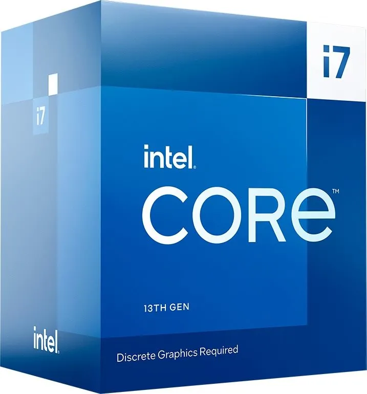 Procesor Intel Core i7-13700F, 16 jadrový, 24 vlákien, 2,1 GHz (TDP 219W), Boost 5,2 GHz,