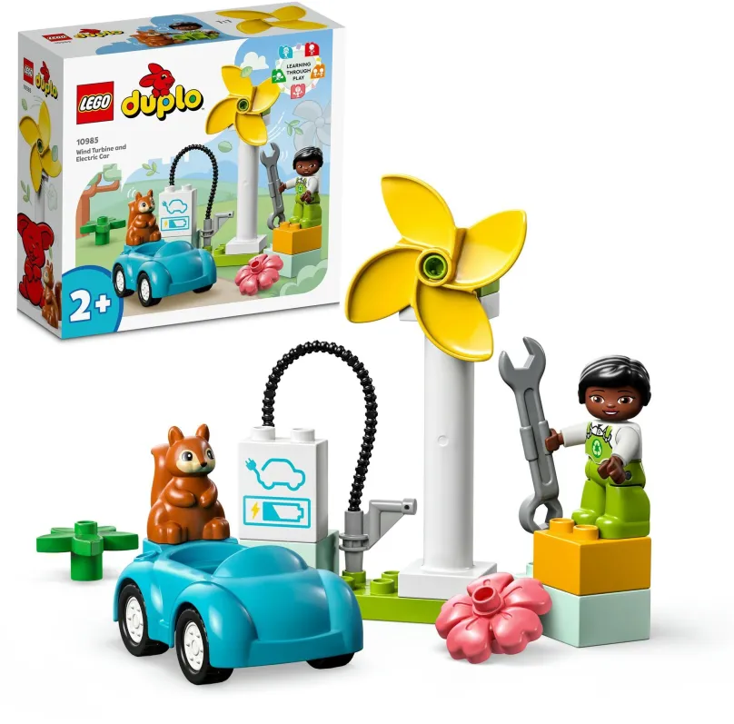 LEGO stavebnica LEGO® DUPLO® 10985 Veterná turbína a elektromobil