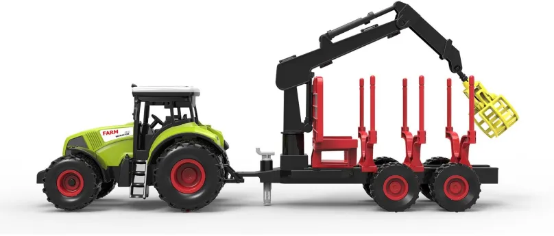 Auto Rappa traktor plastový so zvukom a svetlom s vlečkou a chápadlom