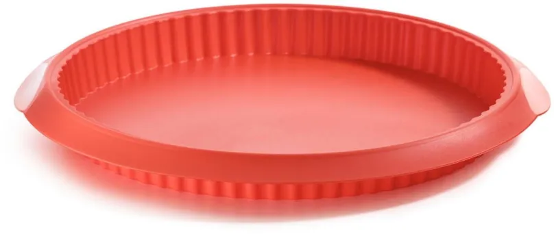 Forma na pečenie LEKUE Silikónová zapekacia forma na quiche Lékué Quiche 28 cm | červená
