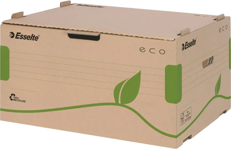 Archivačná krabica ESSELTE ECO 43.9 x 25.9 x 34 cm, hnedo/zelená - 1ks v balení