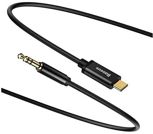 Audio kábel Baseus USB-C to Jack 3.5mm Audio Cable 1.2m Black