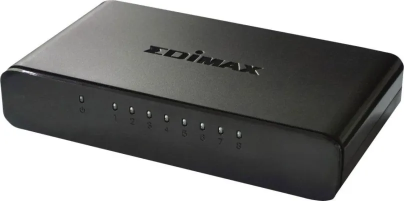 Switch Edimax ES-3308P, desktop, 8x RJ-45, plug and Play, prenosová rýchlosť LAN portov 10