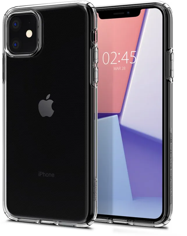 Kryt na mobil Spigen Liquid Crystal Clear iPhone 11, pre Apple iPhone 11, materiál TPU ag