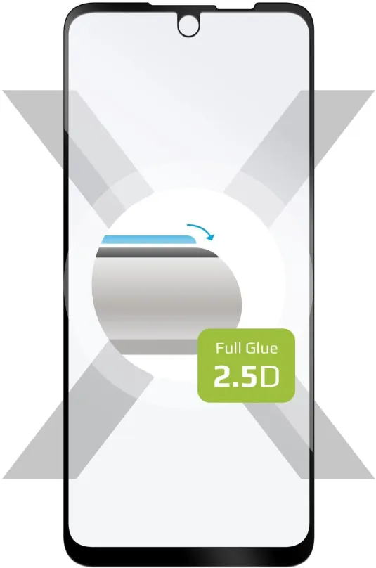 Ochranné sklo FIXED FullGlue-Cover pre Motorola Moto G71 čierne