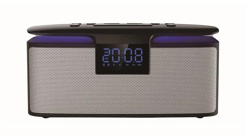 Rádio AKAI ABTS-M10, klasické, prenosné, FM tuner, výkon 12 W, USB vstup a 3,5 mm Jack, Bl