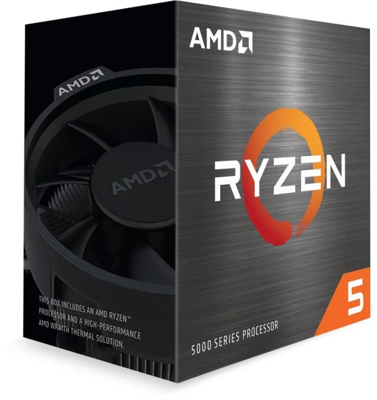 Procesor AMD Ryzen 5 5600, 6 jadrový, 12 vlákien, 3,5 GHz (TDP 65W), Boost 4,4 GHz, 32MB L