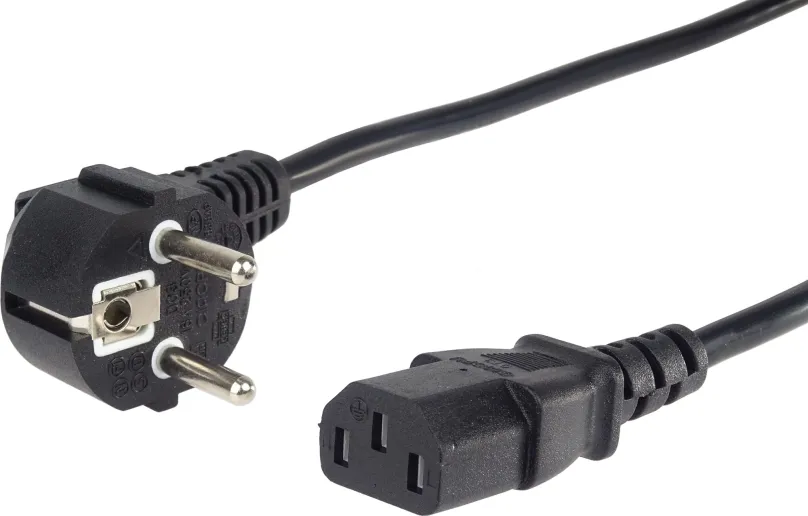 Napájací kábel PremiumCord napájací 230V k PC 1m čierny