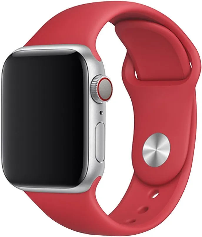 Remienok Eternico Essential pre Apple Watch 42mm / 44mm / 45mm / Ultra 49mm cherry red veľkosť ML