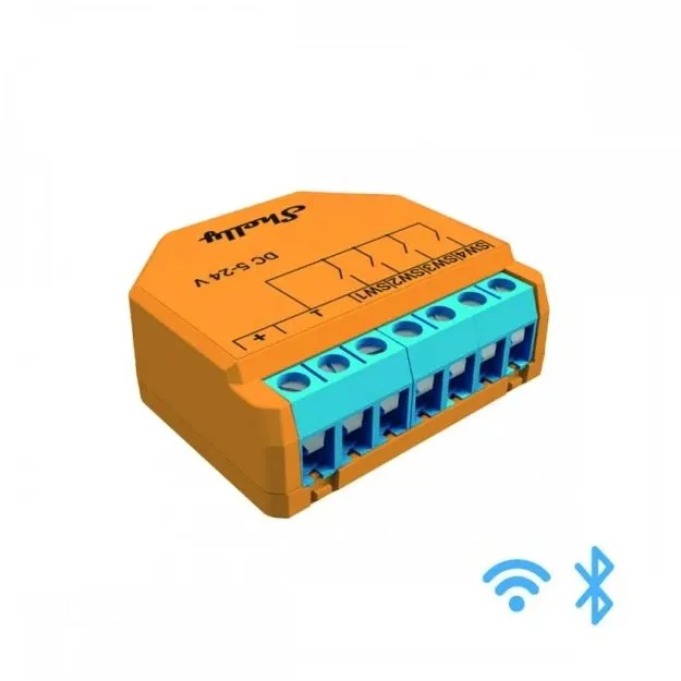 WiFi spínač Shelly i4 Plus DC, modul 4 vstupov, 5–24 VDC, WiFi a BT