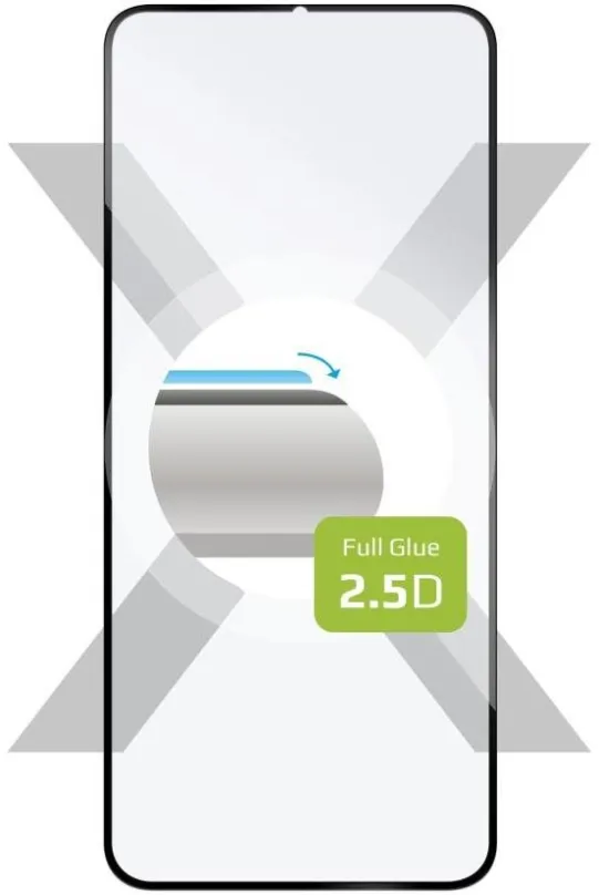Ochranné sklo FIXED FullGlue-Cover pre Xiaomi POCO C50 čierne