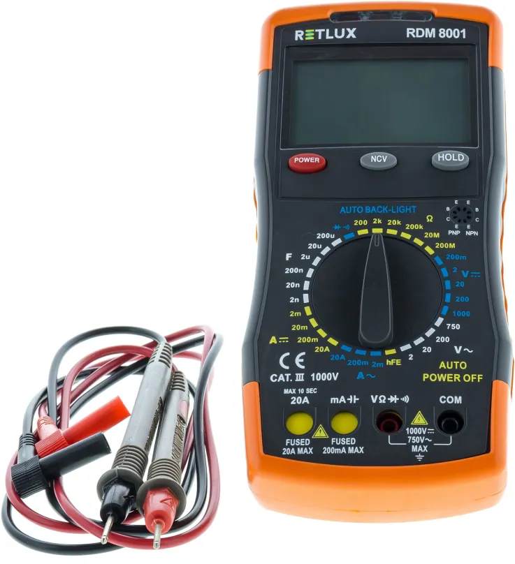 Multimeter RETLUX RDM 8001