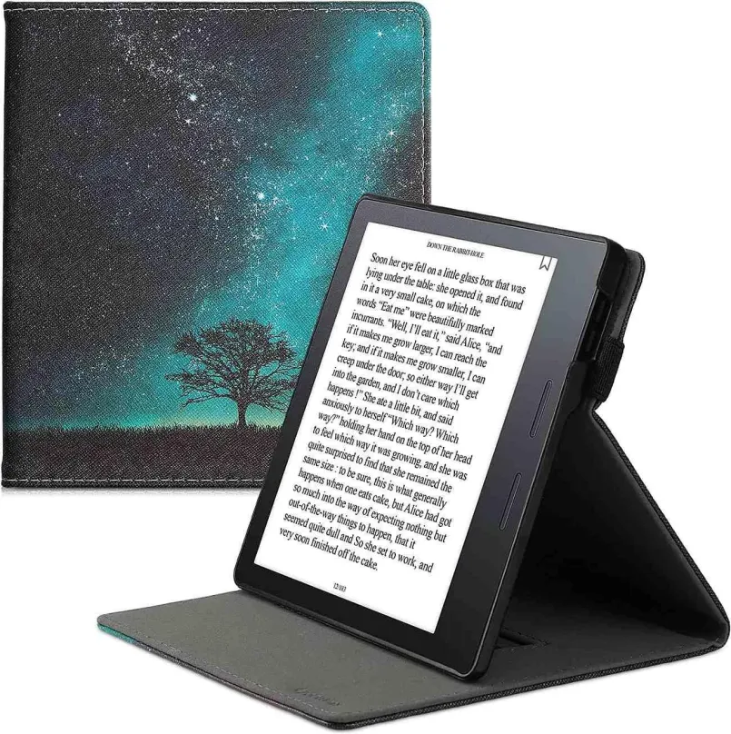 Púzdro na čítačku kníh KW Mobile - Cosmic Nature - KW4941802 - Púzdro pre Amazon Kindle Oasis 2/3 - viacfarebné