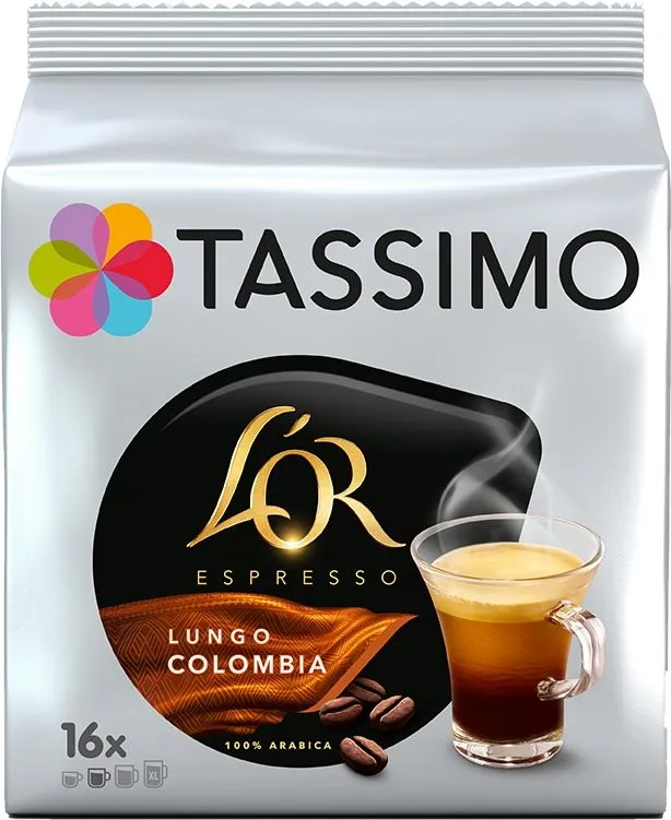 Kávové kapsule TASSIMO kapsule L'OR COLOMBIA 16 nápojov