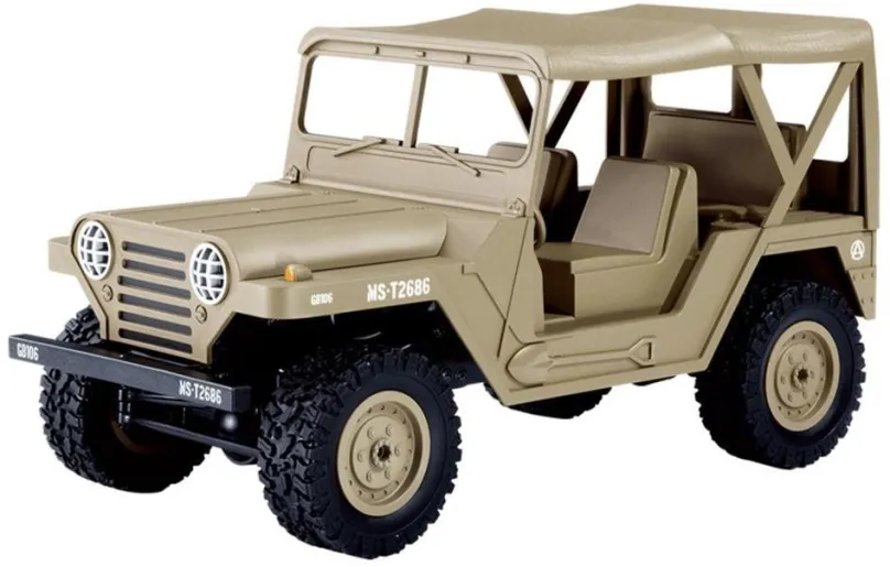 RC auto S-Idee Americký jeep M151 pieskový