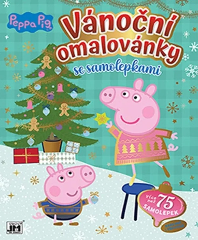 Omaľovánky Vianočné omaľovánky Peppa Pig: so samolepkami