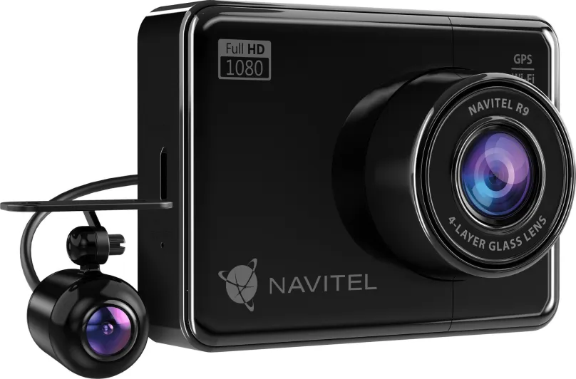 Kamera do auta NAVITEL R9 Dual GPS Wifi (Radary 47 krajín)
