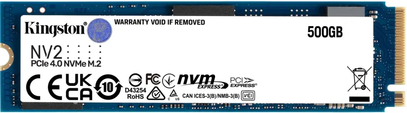 SSD disk Kingston NV2 500GB, M.2 (PCIe 4.0 4x NVMe), rýchlosť čítania 3500MB/s, rýchlosť z