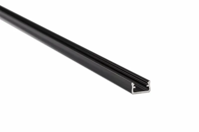 Hliníkový profil pre LED pásky "A", elox čierny, 2m