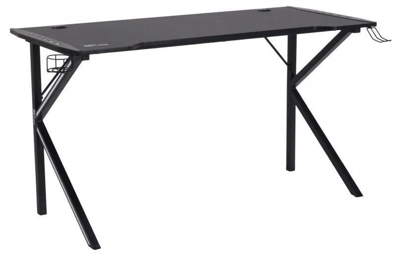 Herný stôl DESIGN SCANDINAVIA Ninja 140 cm, čierny