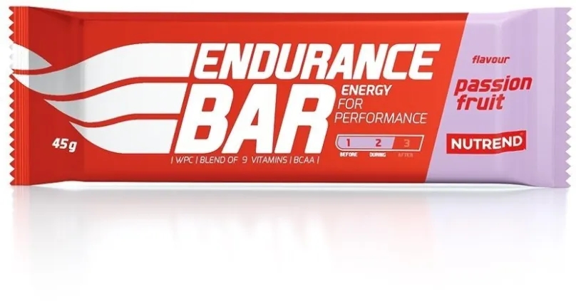 Energetická tyčinka Nutrend Endurance Bar, 45g, passion fruit, energetická hodnota 370 k