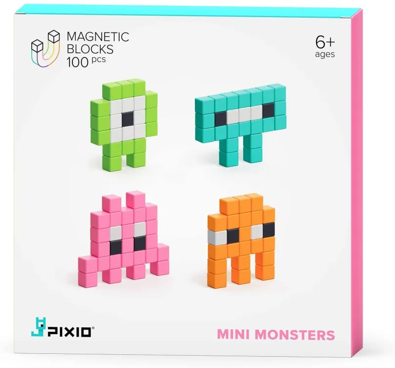 Stavebnica Pixio Mini Monsters Smart magnetická