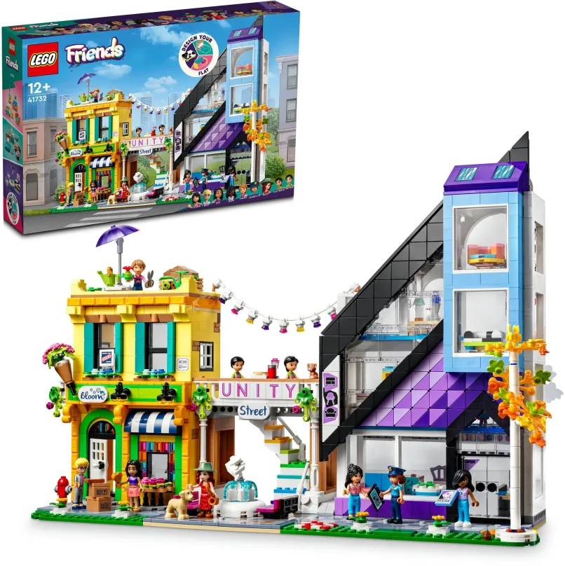 LEGO stavebnica LEGO® Friends 41732 Kvetinárstvo a dizajn štúdio v centre mesta