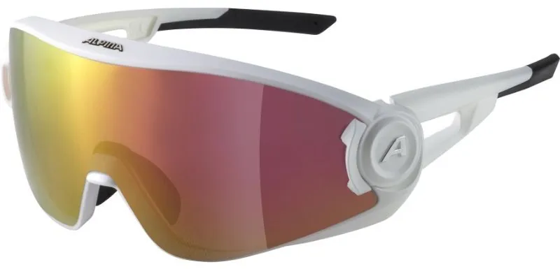 Cyklistické okuliare Alpina 5W1NG Q + CM white matt