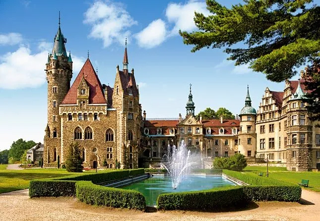 CASTORLAND Puzzle Zámok Moszna, Poľsko 1500 dielikov