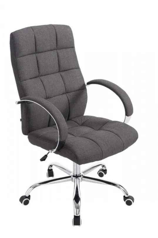 Kancelárska stolička BHM GERMANY Mikos, textil, tmavo šedá