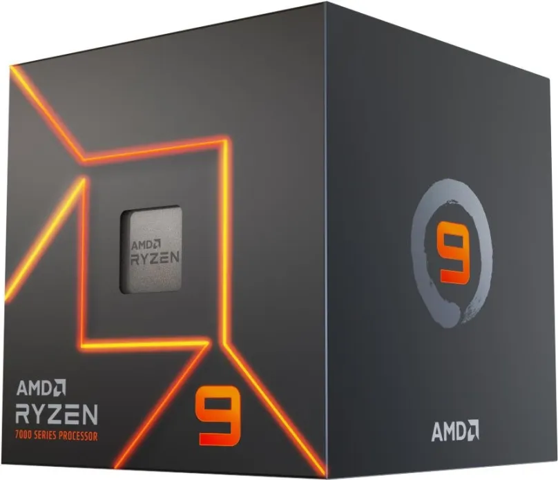 Procesor AMD Ryzen 9 7900, 12 jadrový, 24 vlákien, 3,7 GHz (TDP 65W), Boost 5,4 GHz, 64MB