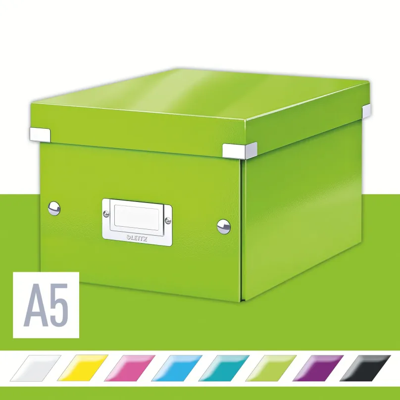 Archivačná krabica LEITZ WOW Click & Store A5 22 x 16 x 28.2 cm, zelená