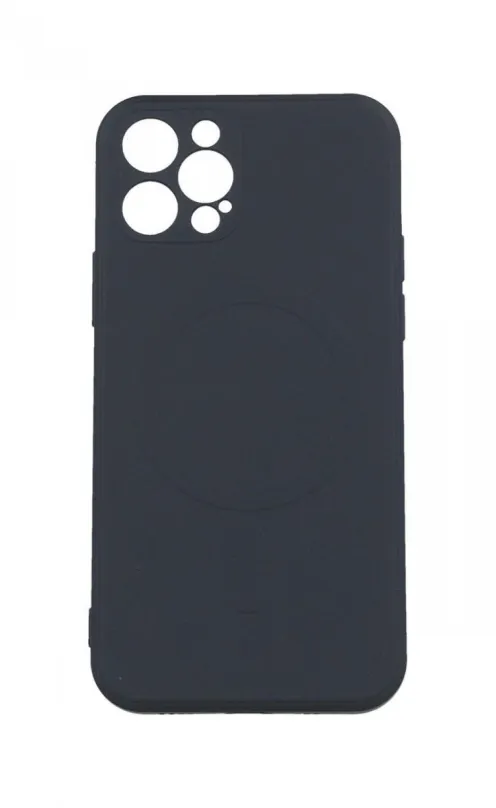 Kryt na mobil TopQ Kryt iPhone 12 Pro s MagSafe čierny 85005