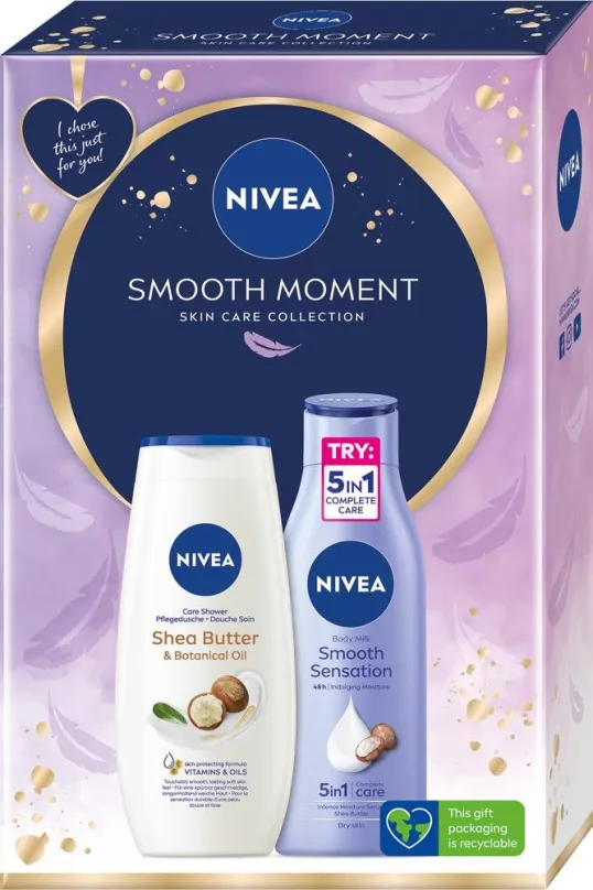 Darčeková kozmetická sada NIVEA Box Body Smooth 2023 500 ml