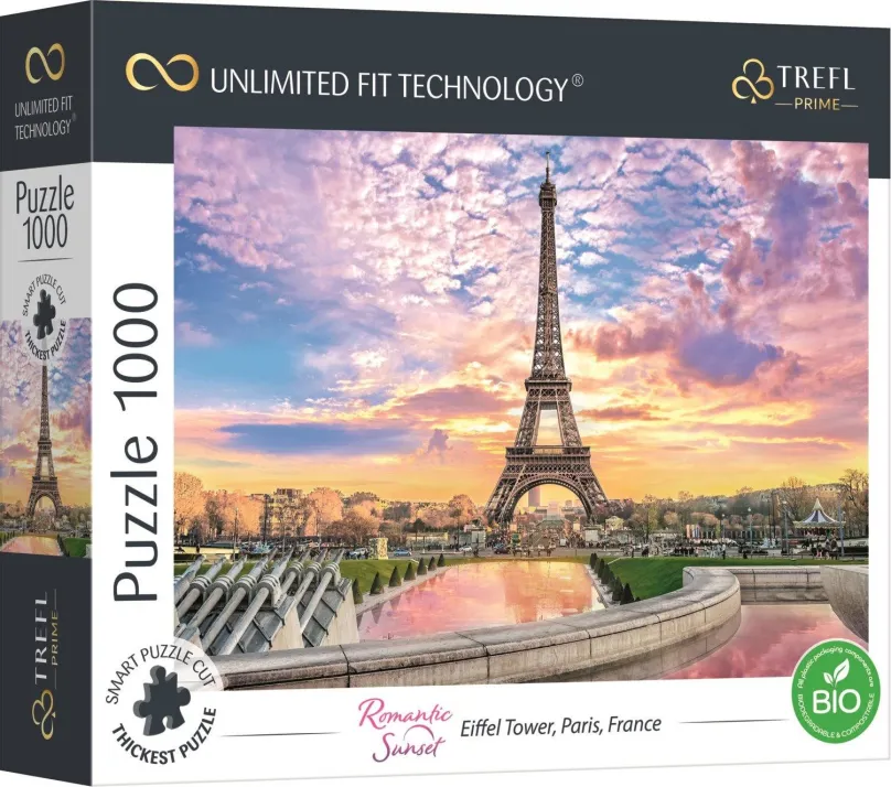 Puzzle Trefl Puzzle UFT Cityscape: Eiffelova veža, Paríž, Francúzsko 1000 dielikov