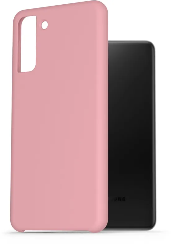 Kryt na mobil AlzaGuard Premium Liquid Silicone Case pre Samsung Galaxy S21+ 5G ružové