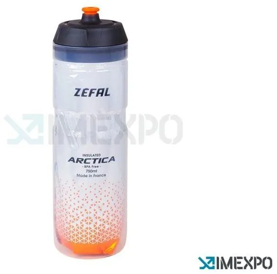 Fľaša na pitie Zefal Arctica 75 new strieborná - oranžová