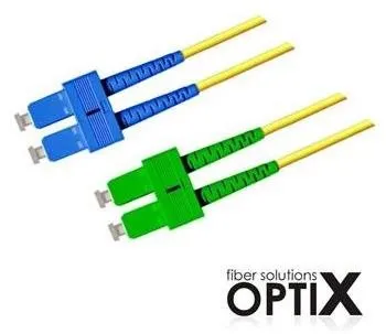 Dátový kábel OPTIX SC/APC-SC optický patch cord 09/125 10m G657A