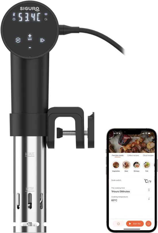 Sous vide varič Siguro SV-R850B Tenderino WiFi/BT