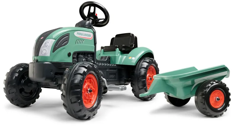 FALK Traktor šliapací FARM LANDER 2054L s prívesom - zelený