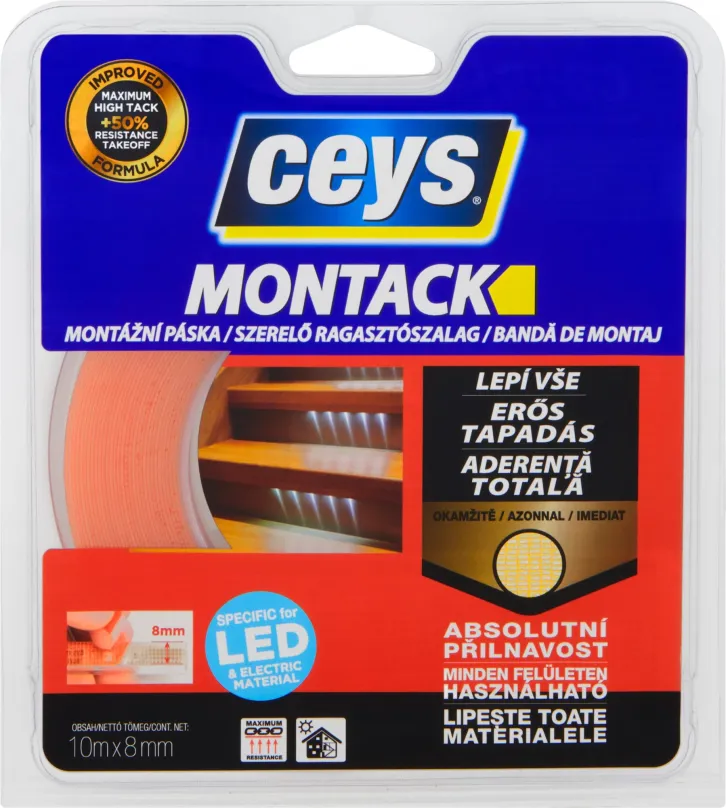 Lepiaca páska CEYS MONTACK pre LED 10 mx 8 mm