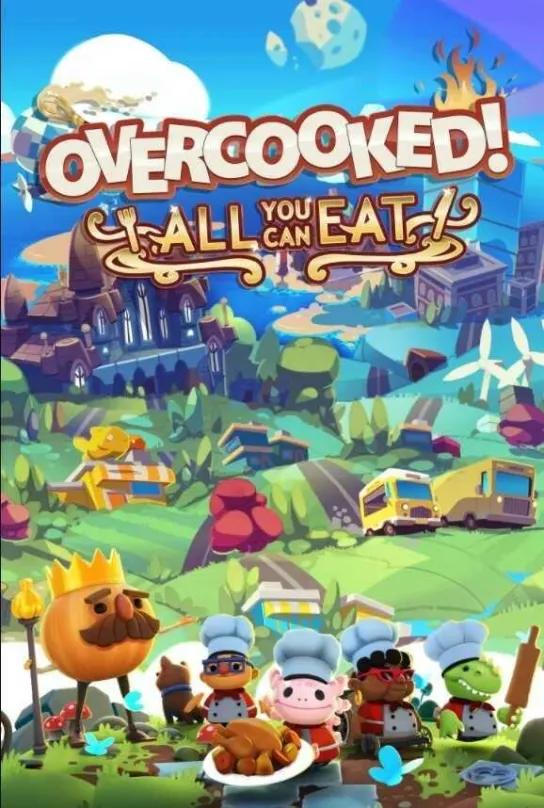 Hra na PC Overcooked! 2 - PC DIGITAL, elektronická licencia, kľúč pre Steam, žáner: detská