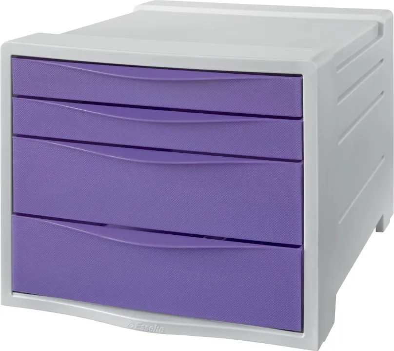 Zásuvkový box ESSELTE Colour Breeze A4, 4 zásuvky, levanduľový