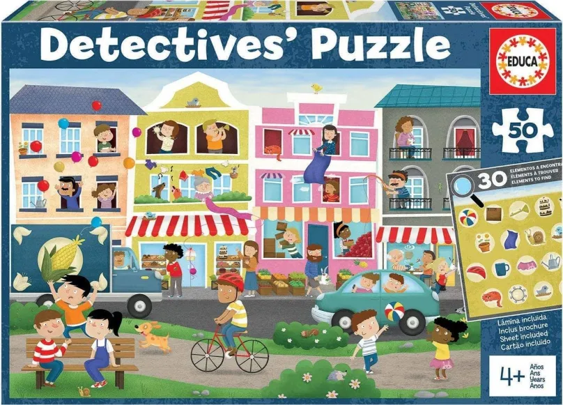 Puzzle Educa Detektívne puzzle Mesto 50 dielikov